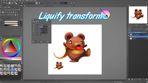 Krita Tutorial Sculpt Your Assets With The Liquify Transform Youtube