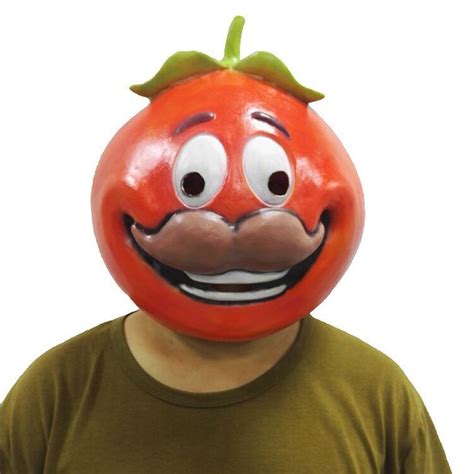 Tomato Head Dress Up Mask Cosplay Battle Royale Tomato Temple Masks