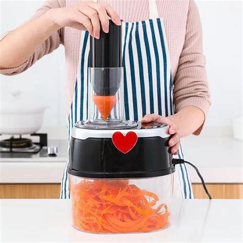 2l Electric Manual Vegetable Cutter With 4 Blades Replacement Cheese