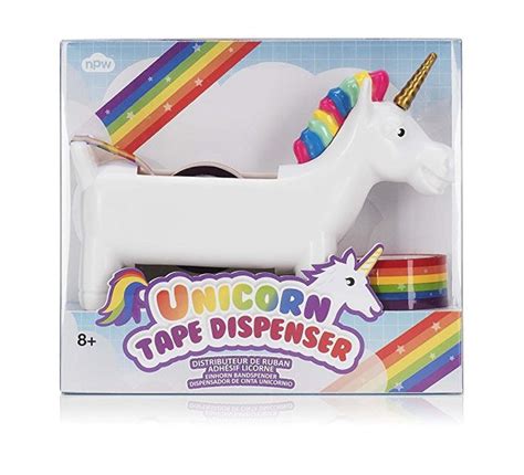 The Unicorn Tape Dispenser Is In Its Box