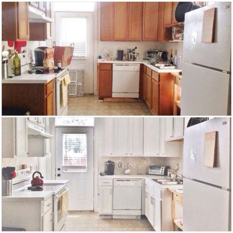 Before And After A 387 Budget Kitchen Update Beginning In The