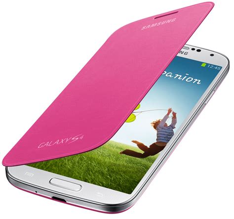 Samsung Galaxy S4 Flip Cover Folio Case Pink