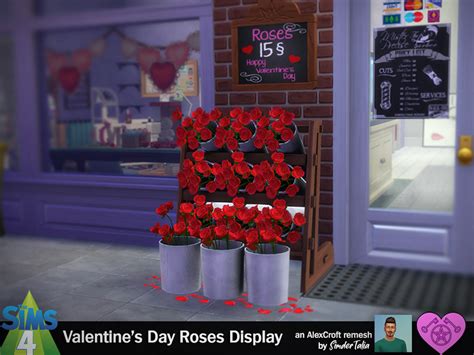 Talias Witchy Sims 4 Cc — Valentines Day Roses Display An Alexcroft