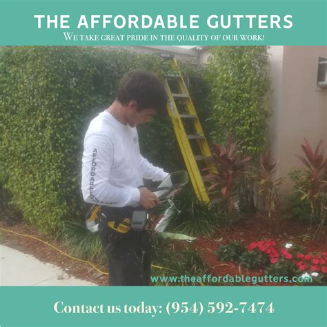 When you're working alone, you have be innovative! Gutter Services South Florida | How to install gutters, Gutters, Gutter repair