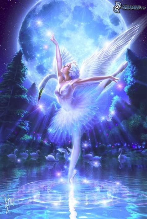 Water Fairies Fairy Angel Wings Ballet Moon Water Swan Fairy