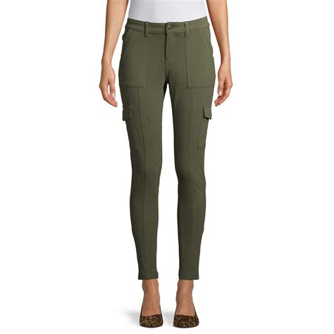 Time And Tru Time And Tru Womens Knit Skinny Cargo Pant Walmart