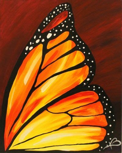 Monarch At Bethany Public House Butterfly Art Painting
