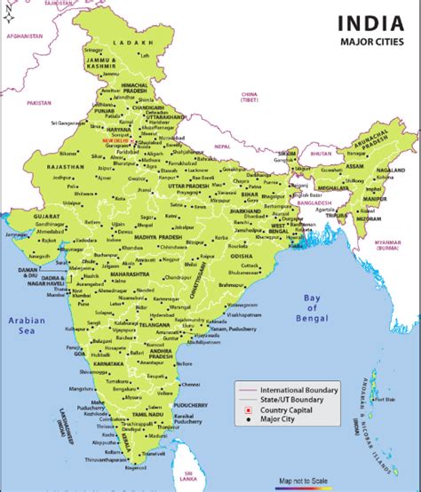 Free Printable And Blank India Map With States In Pdf World Map With