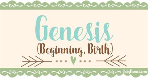 Genesis Name Meaning Popularity And Info On Babynames Com