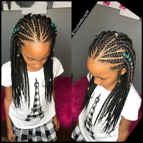 Haircuts with your kids favourite super heroes and much more. Childish Hairstyle For Trendy Black Girls - Braids ...