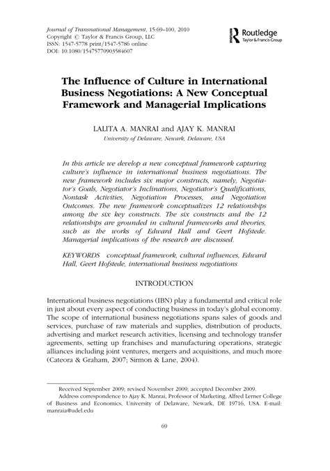 Culture in international business kauwana diggs herzing university. The Influence of Culture in International Business ...