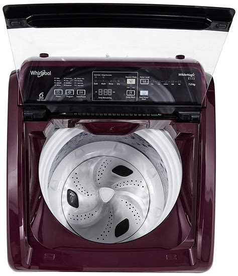 Whirlpool 7 Kg Fully Automatic Top Loading Washing Machine Whitemagic Elite 7 0 Wine Hard