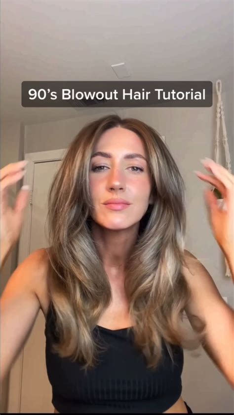 90 s blowout hair tutorial long hair styles hair styles blowout hair