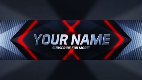 Free New Free Photoshop Youtube Banner Template Download Youtube