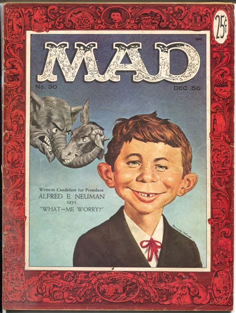 Mad 30 1956 Ec 1st Alfred E Newman Cover Norman Mingo Magazines