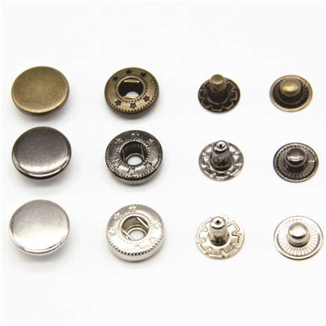 15mm 50pcsbag Metal Clasp Snap Buttons For Clothing Jacket Fasteners