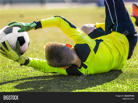 Soccer Goalie Catching Image And Photo Free Trial Bigstock