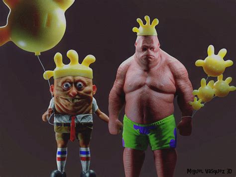 Sadistic Artists Creates Real Life Spongebob And Patrick And Its