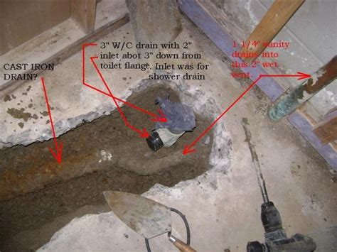 The drainage down there is a four inch hole in the floor. Basement Shower Drain 180 Degrees - DIY Chatroom Home ...