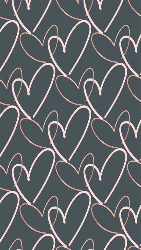 Free Valentines Day Hearts Phone Background Wallpaper In