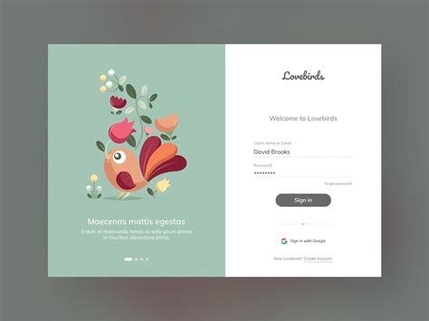Material Design Login Page Template Dunphy Extat1971