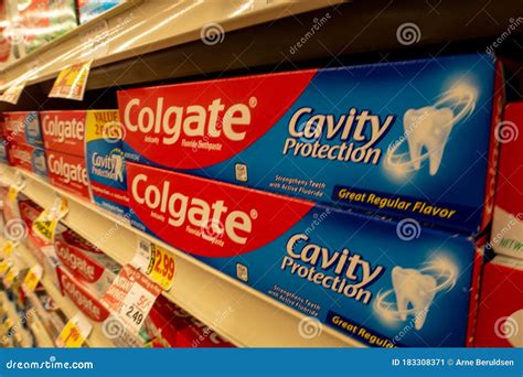 Packages Of Colgate Toothpaste Editorial Photo Image Of Product