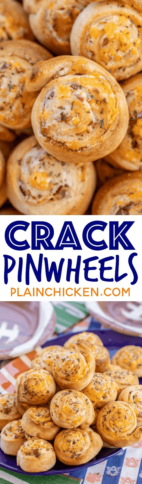 It's also keto friendly, which makes it a great low carb option. Crack Pinwheels - Plain Chicken