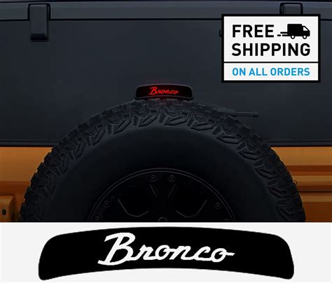 Ford Bronco Third Brake Light Heritage Logo Font Vinyl Decal Etsy