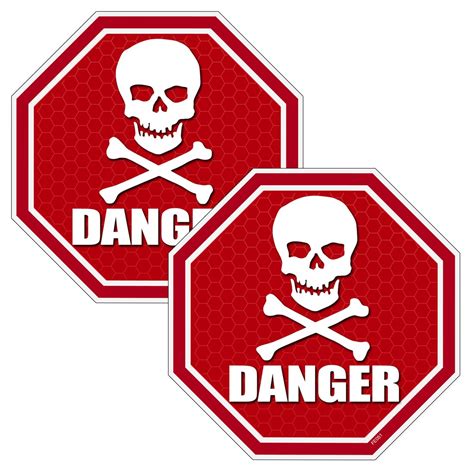 Skull And Crossbones Danger Sign