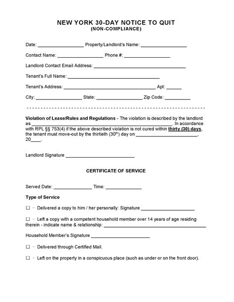 Eviction Notice Form Letter My XXX Hot Girl