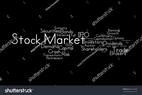 Stock Market Word Cloud Stock Illustration 686237290 Shutterstock