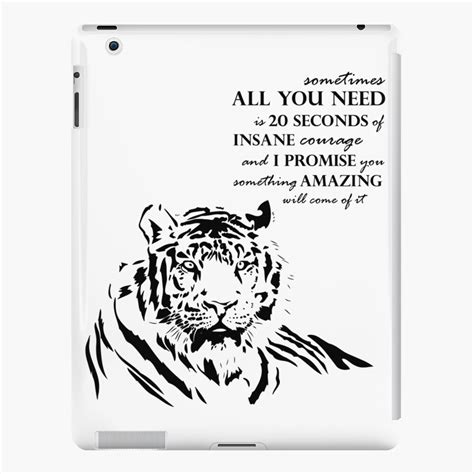 #we bought a zoo #favorite quote #mine #mypictures. "We Bought a Zoo "20 Seconds of Courage" Quote" iPad Case ...