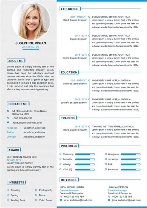 Professional Resume Template Word To Download Word Format Riset