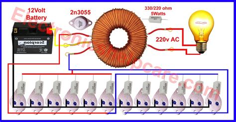 How To Make Inverter Unlimited Watt 2n3055 Transistor Electronics