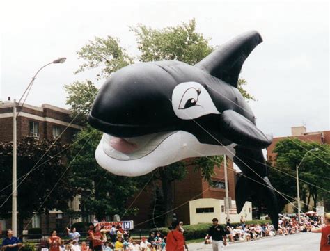 Happy Orca Whale Parade Balloon Fabulous Inflatables Ocean Balloons