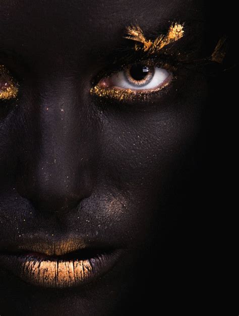 Blackandgold By Roy Katalan 500px Gold Face Paint Black Face Paint