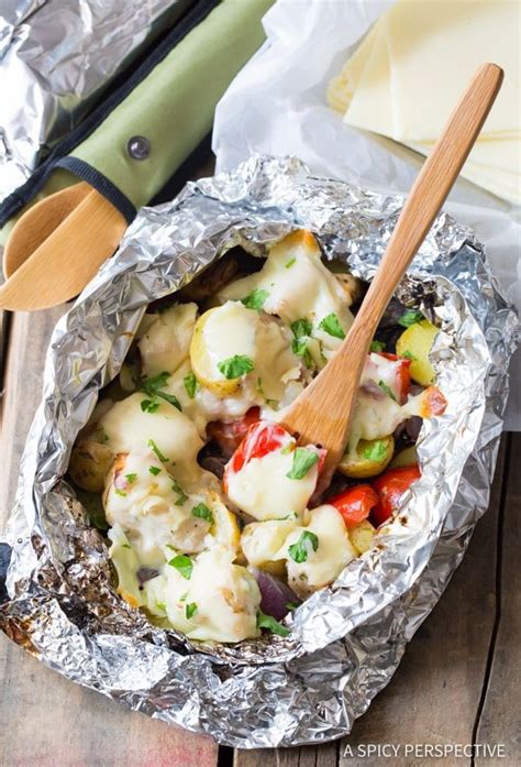 Use slightly less carby veggies like. Cheesy Ranch Chicken Potato Foil Packets, a great dinner ...