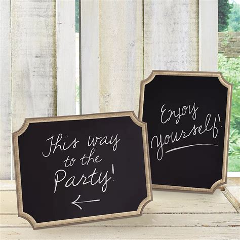 Chalkboard Wood Easel Signs 2ct Party City