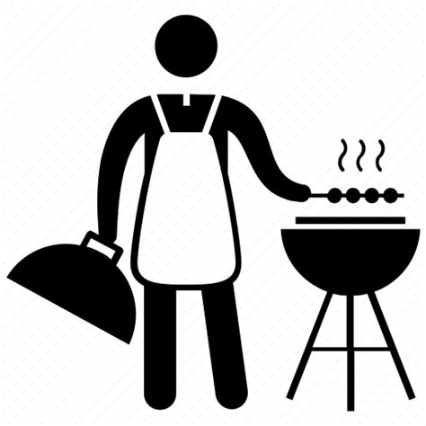 Barbeque Bbq Grill Charcoal Grill Chef Outdoor Party Icon