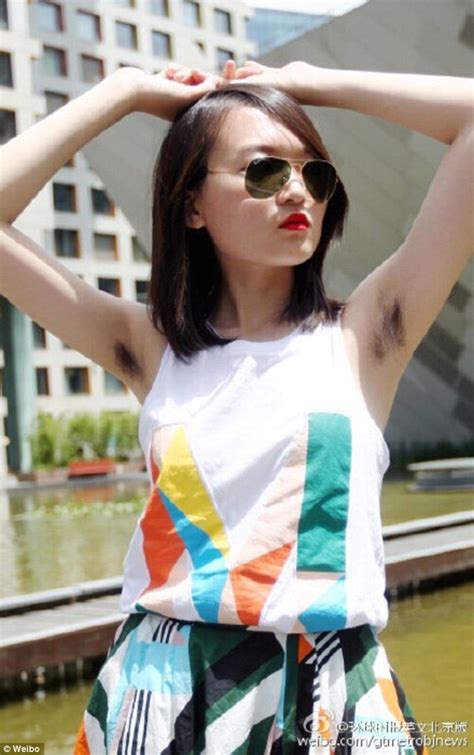 Winners Of Chinese Womens Armpit Hair Selfie Contest Crowned Daily Mail Online
