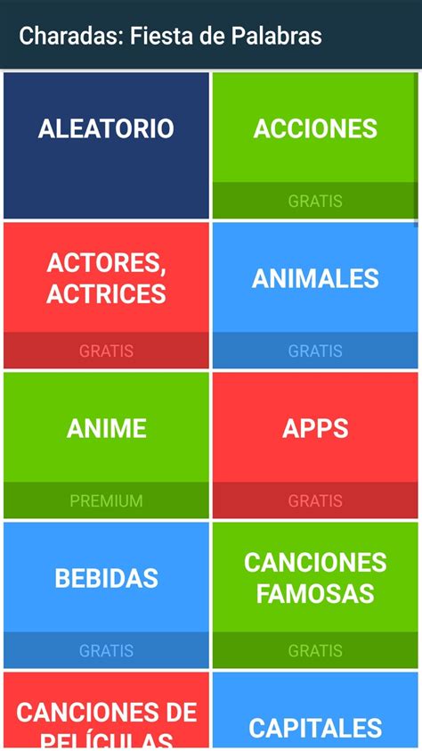 Algunos de los mundos son: Charadas: Fiesta de Palabras for Android - APK Download
