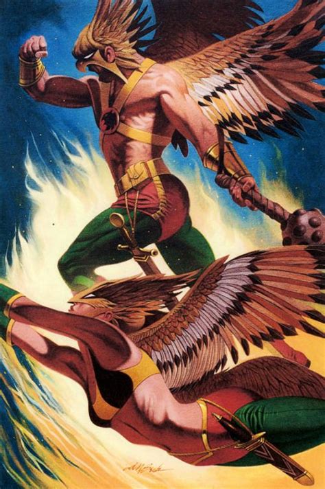 Manof2moro Hawkgirl Hawkman Dc Comics Art