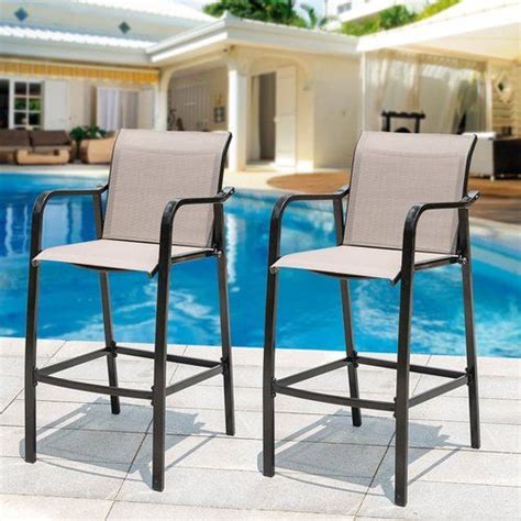 Sundale Outdoor Counter Height Bar Stool All Weather Patio Furniture