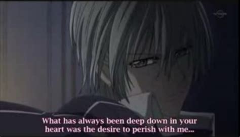 She wanted you to stay the way you are.not a vampire.. Vampire Knight Quotes. QuotesGram