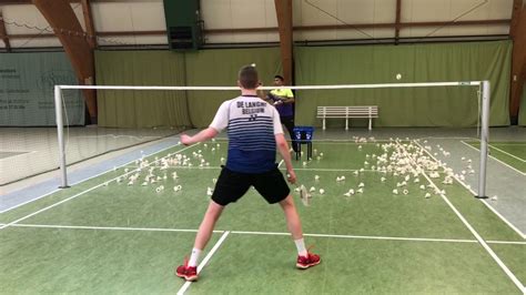 Single Defence Badminton Training Youtube