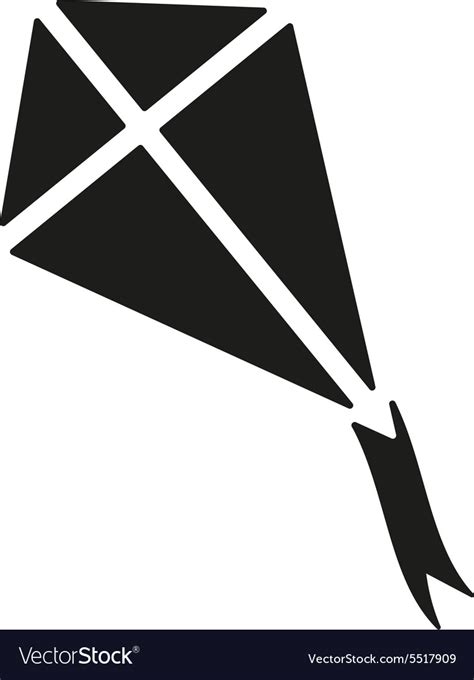 The Kite Icon Kite Symbol Flat Royalty Free Vector Image