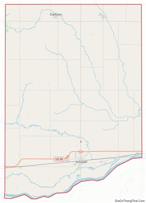 Map Of Colfax County Nebraska