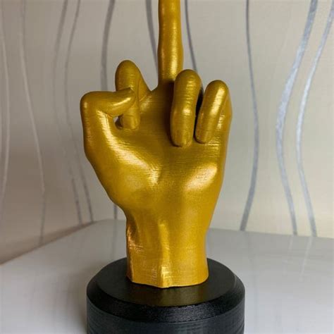 Stl File Fuck Off Middle Finger・3d Printing Design To Download・cults