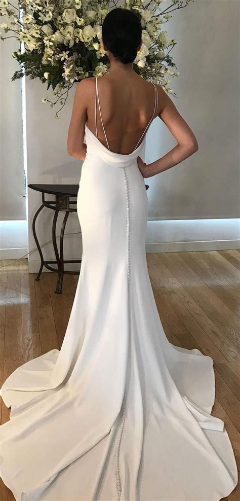 Tamora Wedding Dress By Kelly Faetanini Fitted Crepe Fit To Flare