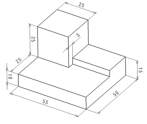 Isometric Drawing Exercises With Dimensions